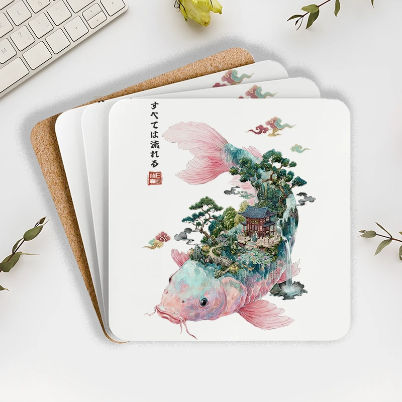 Tokyo-Tiger Journey Of The Flowing Koi Coaster