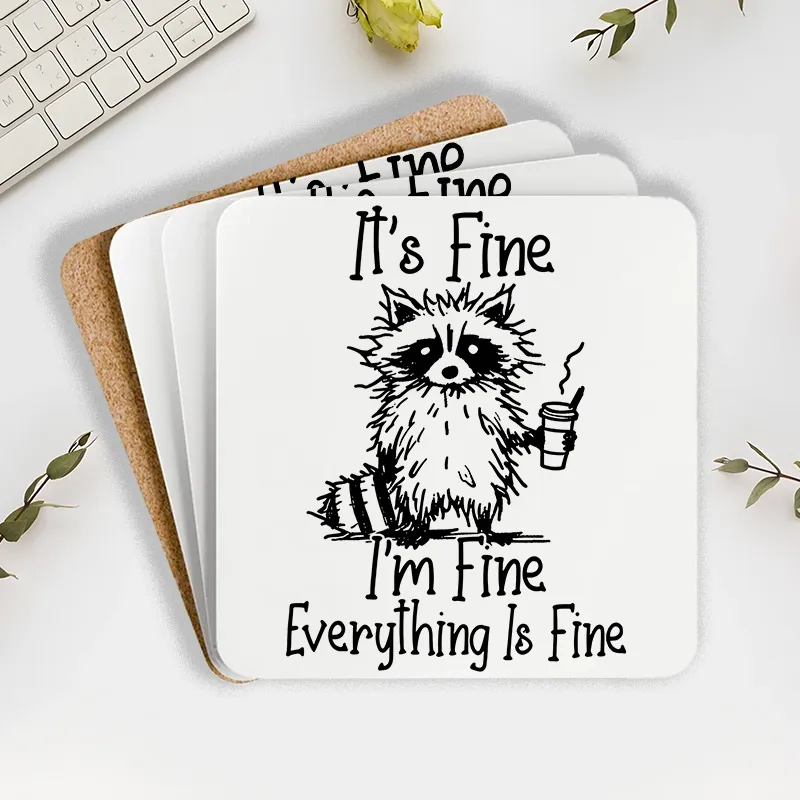 Tokyo-Tiger Raccoon Fine Meme Coaster Sale