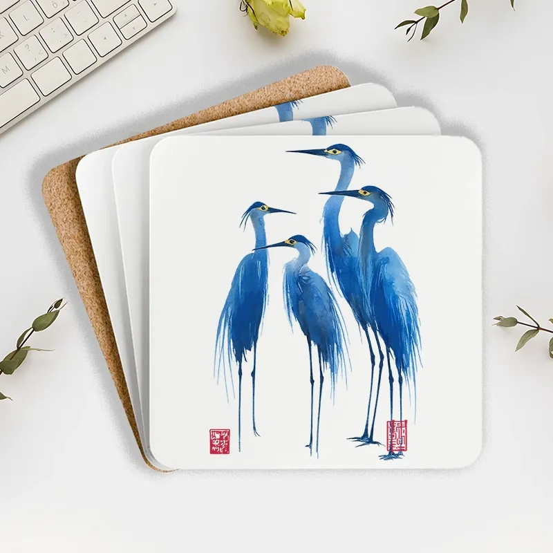 Tokyo-Tiger Flocks Of Great Blue Herons Coaster Sale
