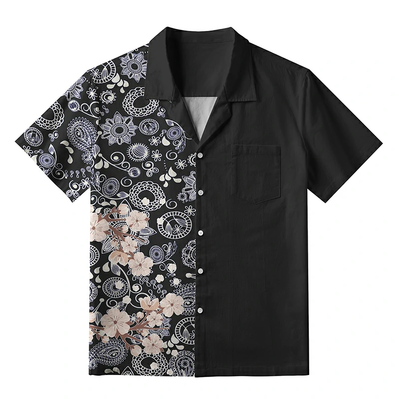 Tokyo-Tiger Half Of The Flower Aloha Hawaiian Shirt