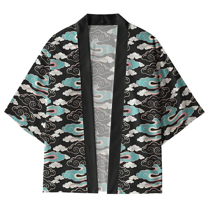 Tokyo-Tiger Whimsical Clouds Kimono Cardigan Sale