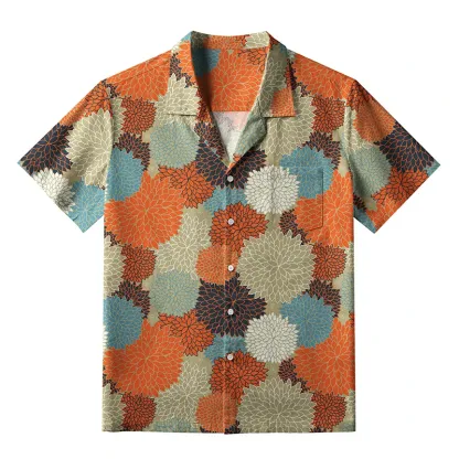 Tokyo-Tiger Autumn Flower Symphony Aloha Hawaiian Shirt