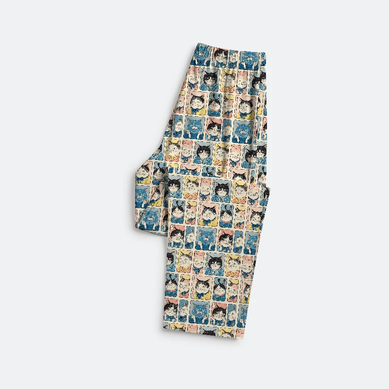 Tokyo-Tiger Many Cats Are Watching You Family Pajama Sets