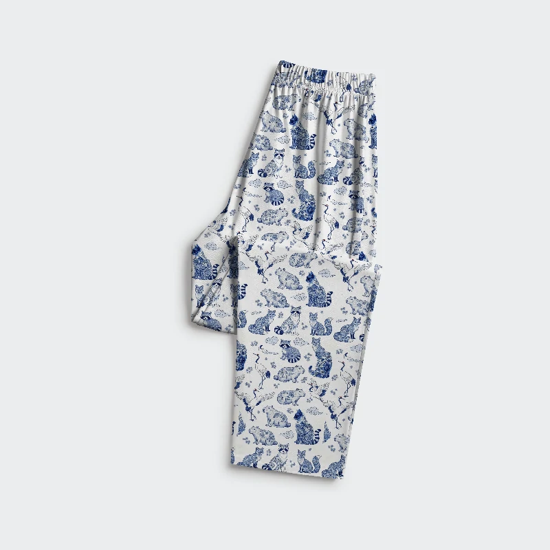 Tokyo-Tiger Floral Adorned Animals In Harmony Family Pajama Sets