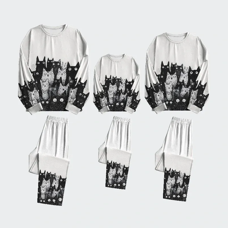 Tokyo-Tiger The Judgmental Stare Of Catsa Family Pajama Sets