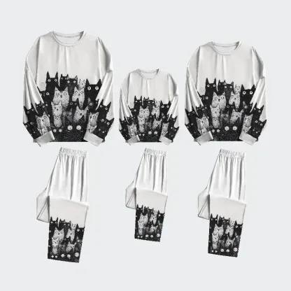 Tokyo-Tiger The Judgmental Stare Of Catsa Family Pajama Sets