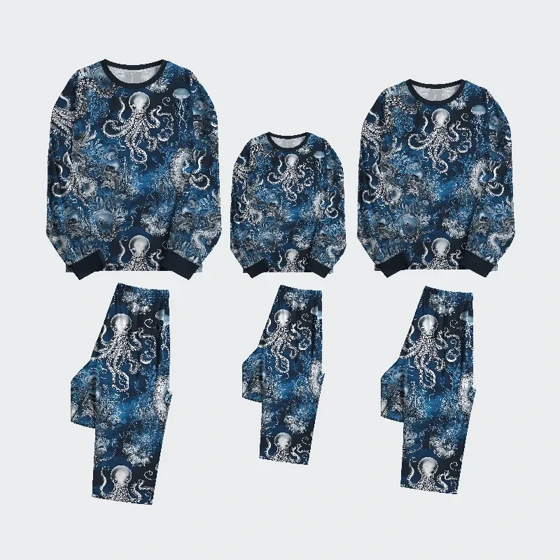 Tokyo-Tiger Deep Sea Octopus Family Pajama Sets