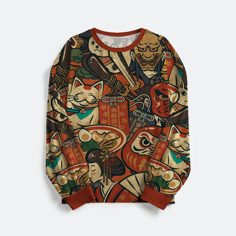 Tokyo-Tiger Japanese Traditional Elements Family Pajama Sets