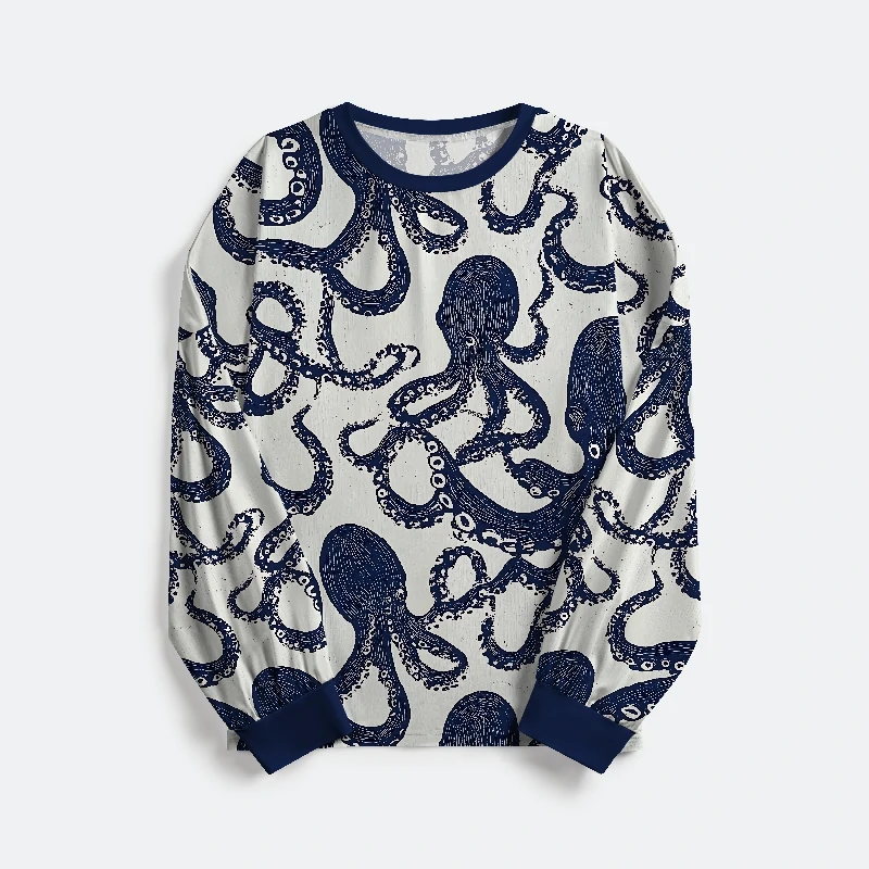 Tokyo-Tiger Ocean Octopus Family Pajama Sets