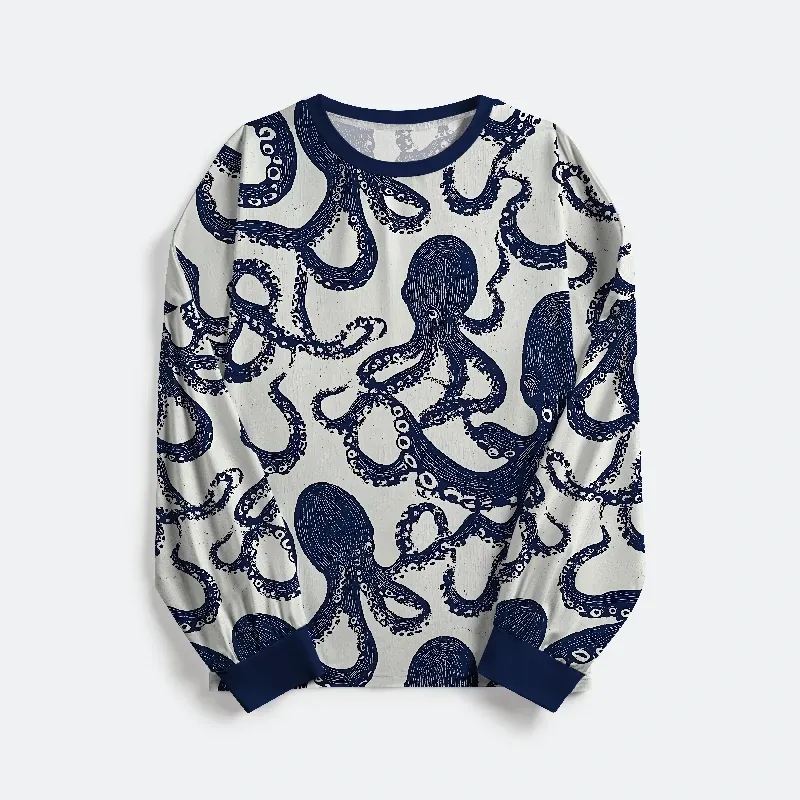 Tokyo-Tiger Ocean Octopus Family Pajama Sets