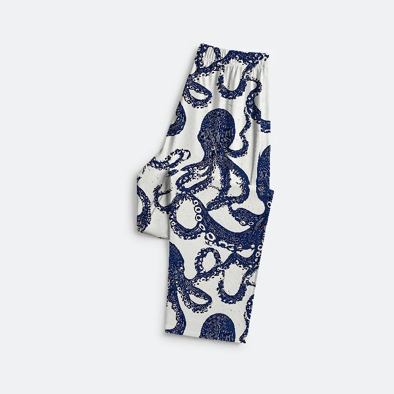 Tokyo-Tiger Ocean Octopus Family Pajama Sets