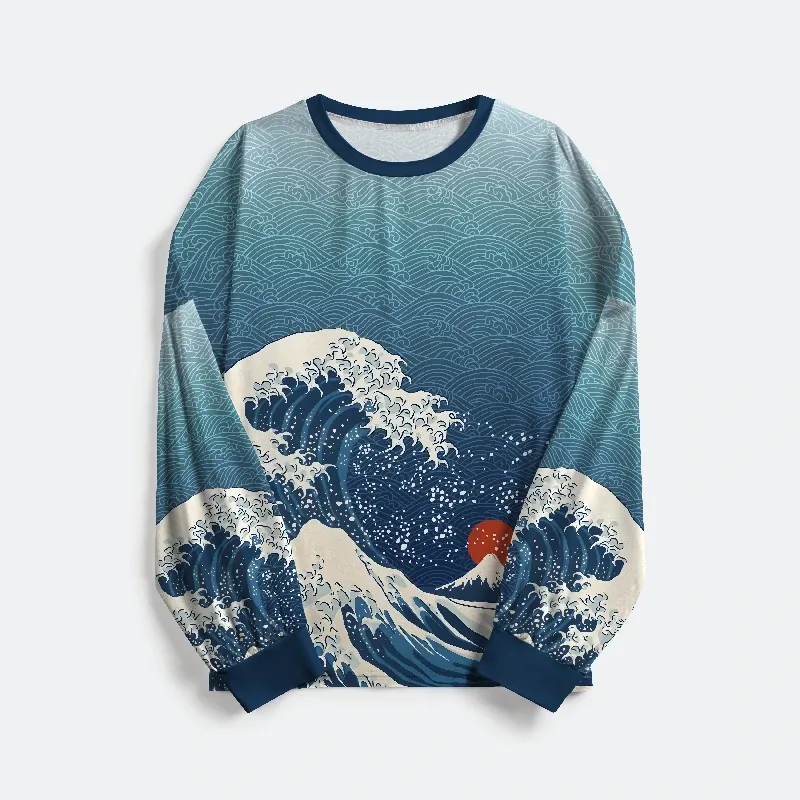 Tokyo-Tiger The Great Wave Off Fuji Family Pajama Sets