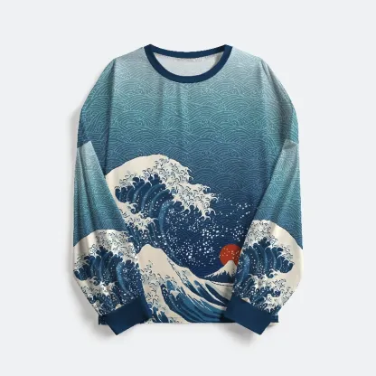 Tokyo-Tiger The Great Wave Off Fuji Family Pajama Sets