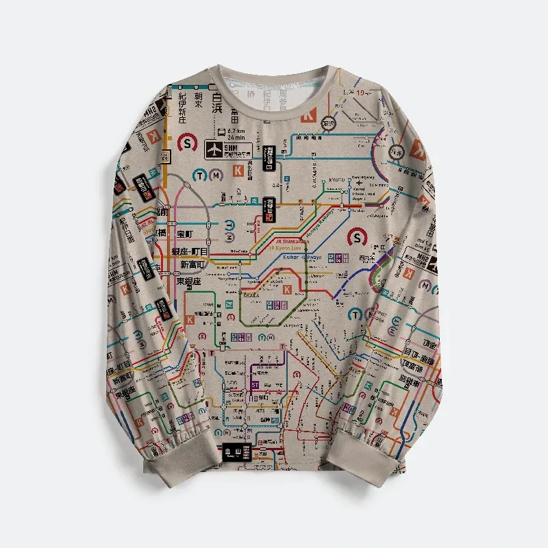 Tokyo-Tiger Tokyo Subway Map Family Pajama Sets