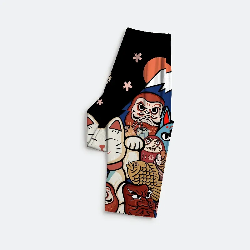 Tokyo-Tiger Traditional Japanese Elements Family Pajama Sets