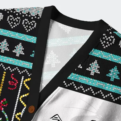 Tokyo-Tiger Cats Are Watching You Closely Ugly Cardigan Sweater