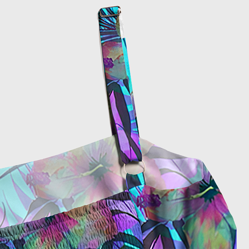 Tokyo-Tiger Hawaiian Floral Maxi Dress