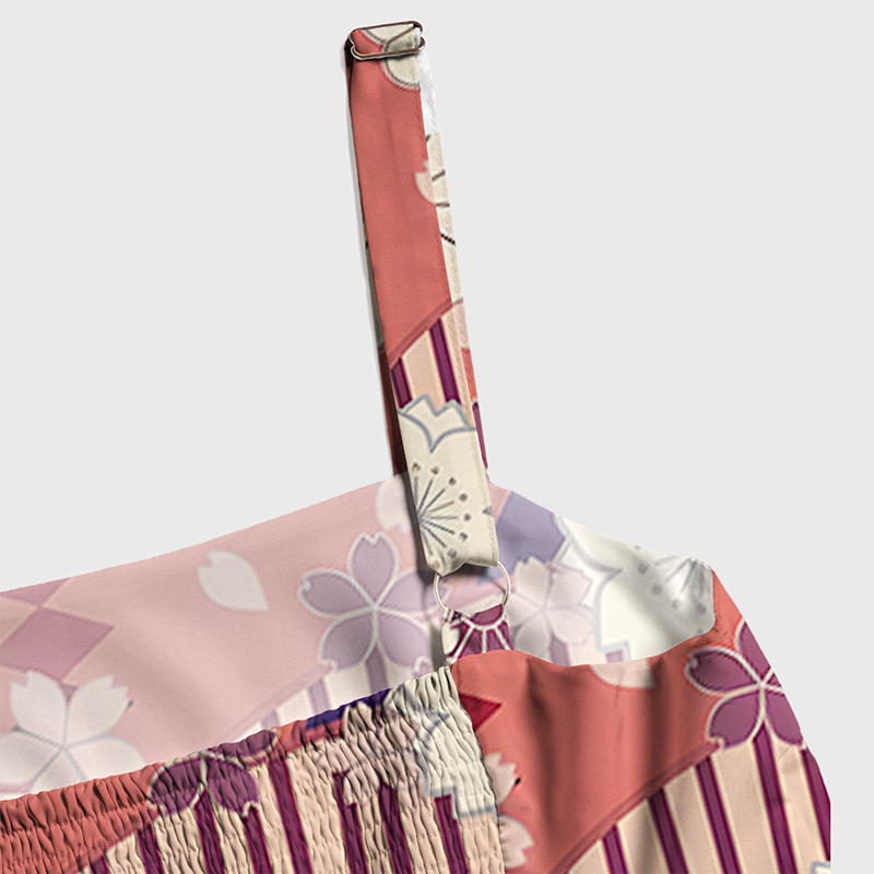 Tokyo-Tiger A Floral Fusion Maxi Dress