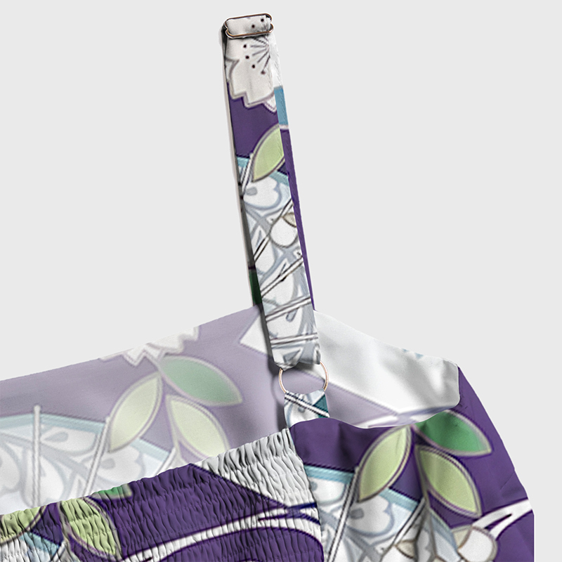Tokyo-Tiger Floral And Umbrella Maxi Dress