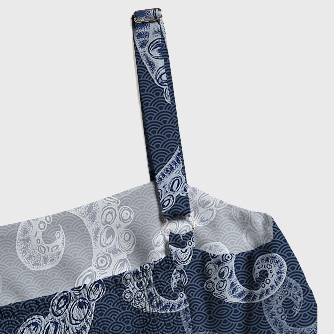 Tokyo-Tiger Octopus Tentacles Japanese Aloha Maxi Dress