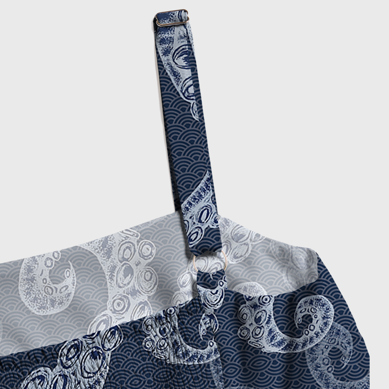 Tokyo-Tiger Octopus Tentacles Japanese Aloha Maxi Dress