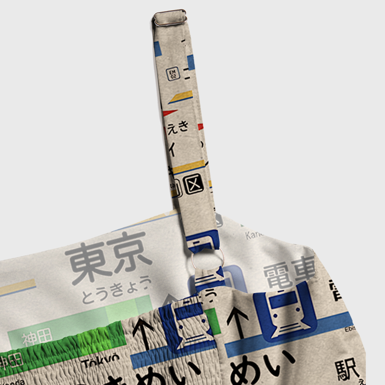 Tokyo-Tiger Japanese Line Station Sign Maxi Dress