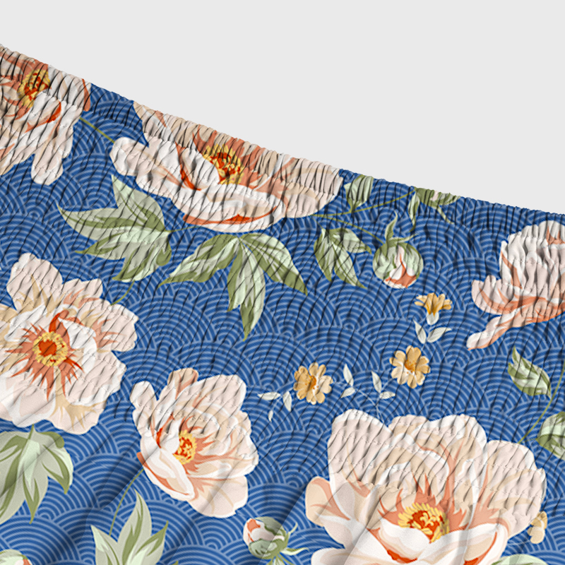 Tokyo-Tiger Flowers In The Waves Maxi Skirt