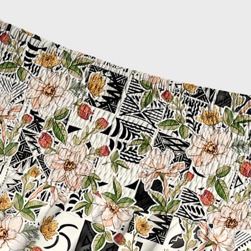Tokyo-Tiger Tropical Floral Delight Maxi Skirt