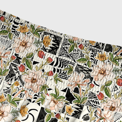 Tokyo-Tiger Tropical Floral Delight Maxi Skirt
