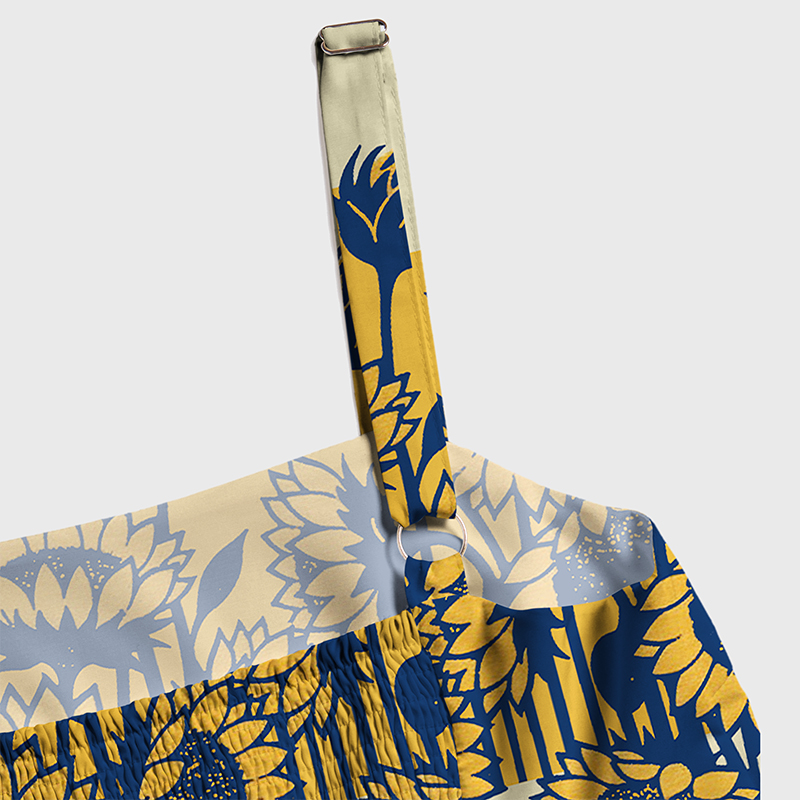 Tokyo-Tiger The Poem of Sunflowers Maxi Dress