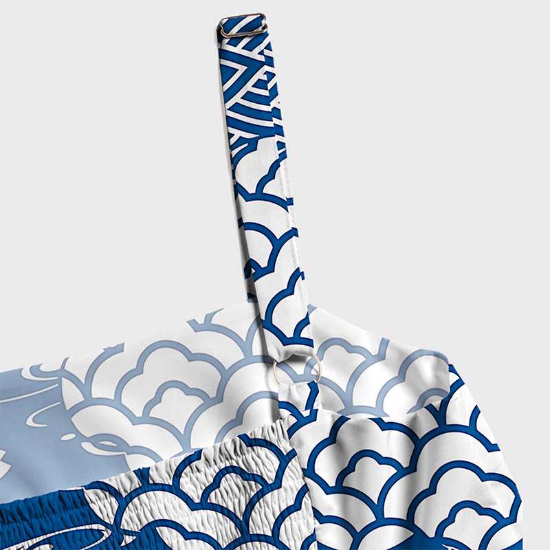 Tokyo-Tiger Indigo Bloom Maxi Dress