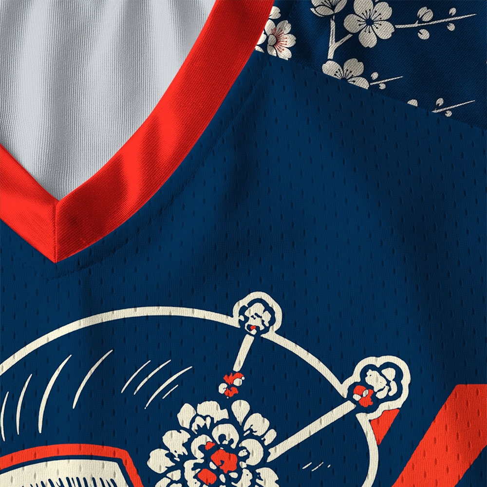 Tokyo-Tiger Kyoto Kimono Paneled Long Sleeve Jersey