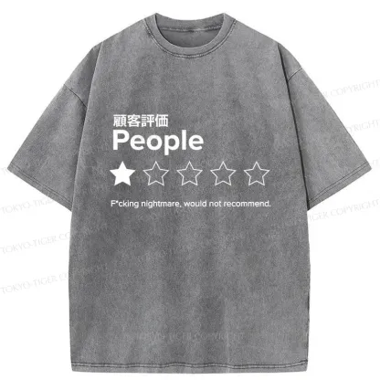 Tokyo-Tiger Evaluation People Washed T-Shirt