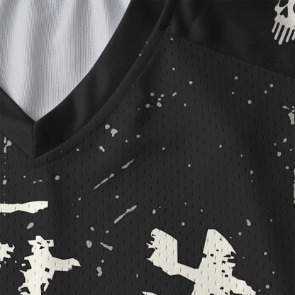 Tokyo-Tiger Mire Frog Skeleton Paneled Long Sleeve Jersey