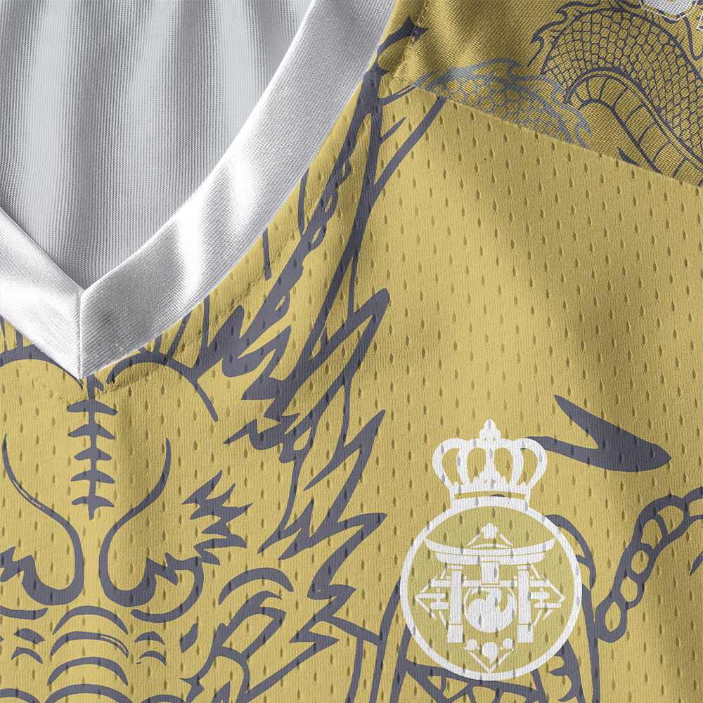 Tokyo-Tiger Japanese Rise Of The Dragon Paneled Long Sleeve Jersey