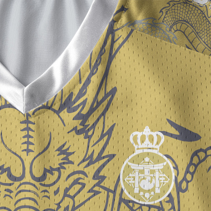 Tokyo-Tiger Japanese Rise Of The Dragon Paneled Long Sleeve Jersey