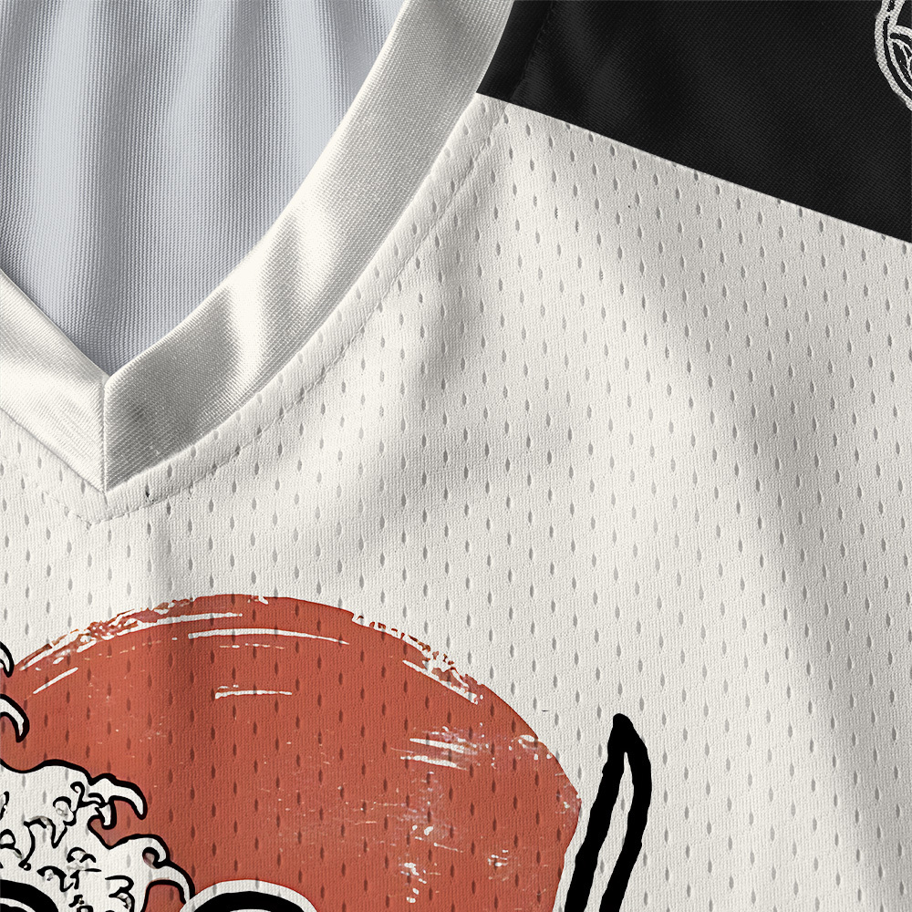 Tokyo-Tiger Focused Samurai Frog Paneled Long Sleeve Jersey