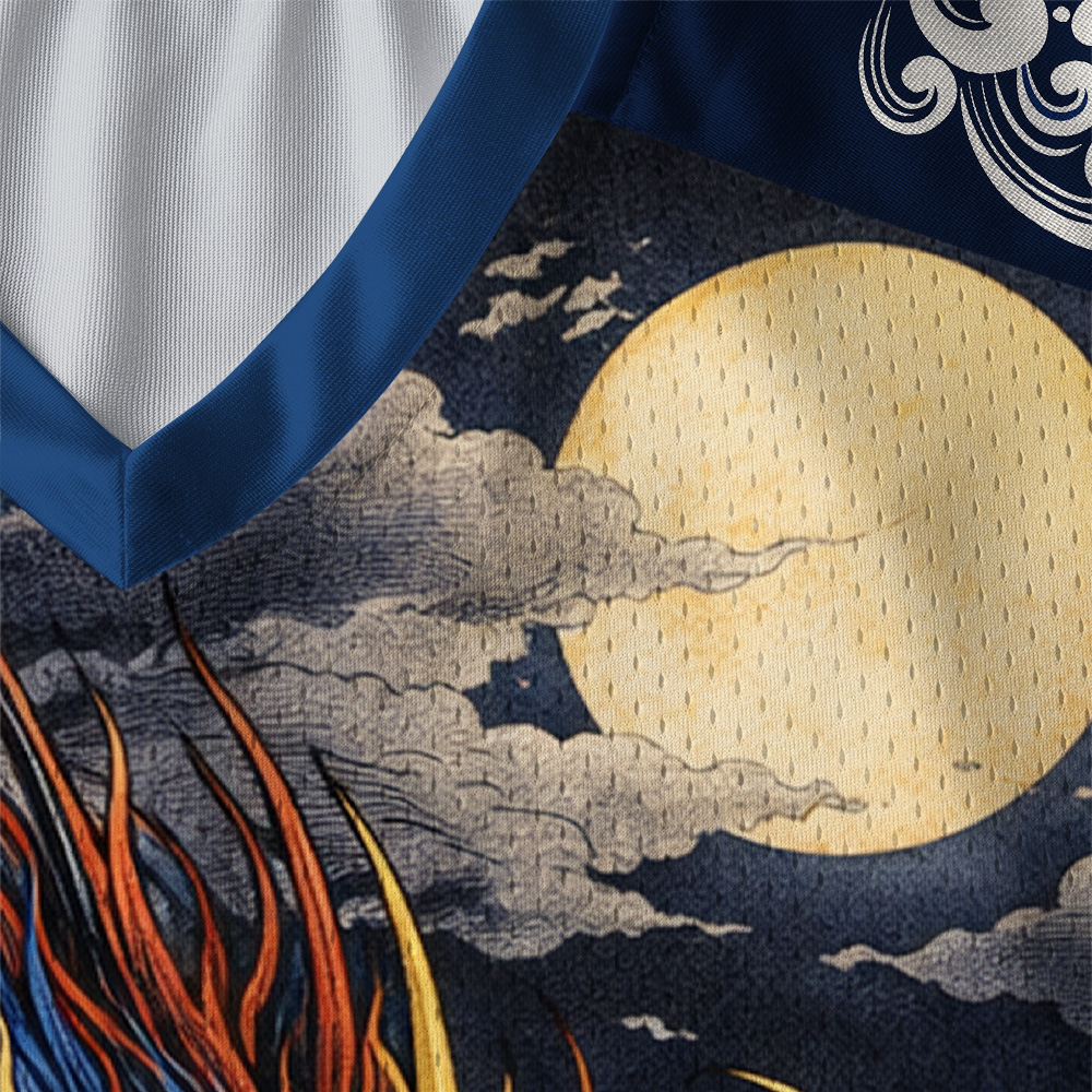Tokyo-Tiger Storm Dragon Of The Wild Waves Paneled Long Sleeve Jersey