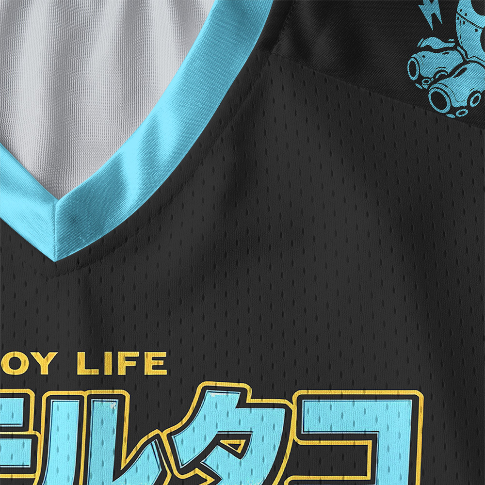 Tokyo-Tiger Cocktail Octopus Mecha Paneled Long Sleeve Jersey