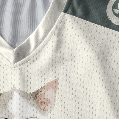 Tokyo-Tiger Zen Meditating Cat Paneled Long Sleeve Jersey