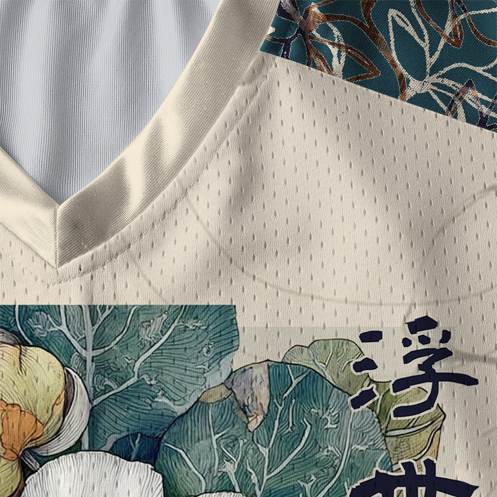 Tokyo-Tiger Ukiyo No Hana Paneled Long Sleeve Jersey