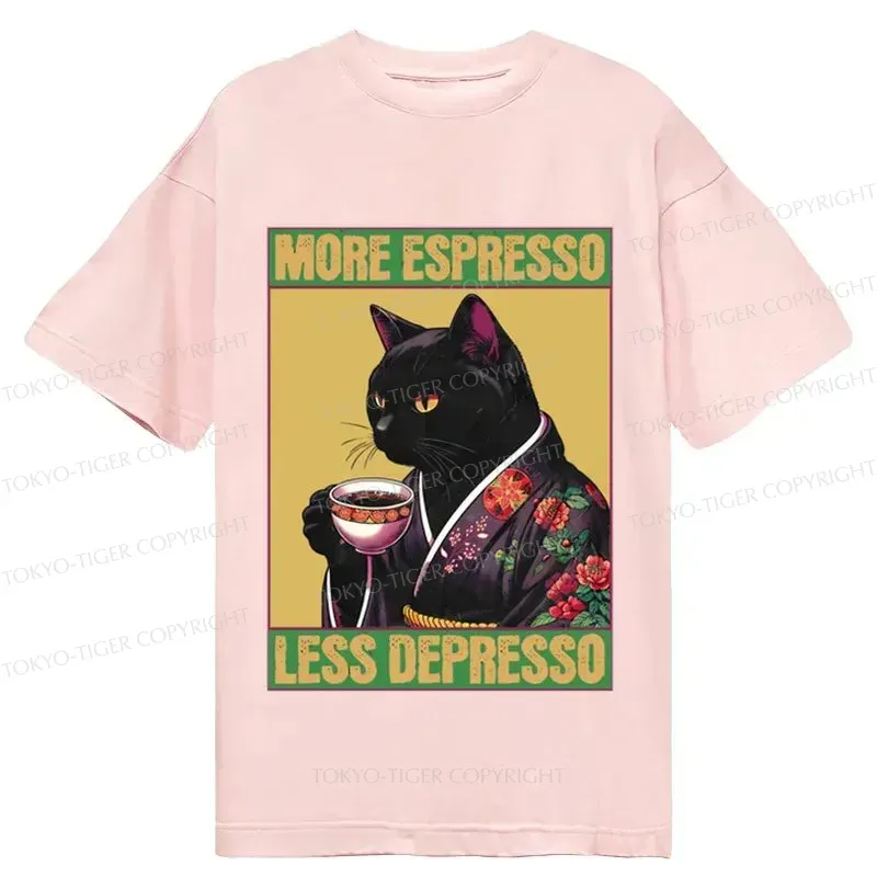 Tokyo-Tiger Up Caffeine Down Depression Classic T-Shirt