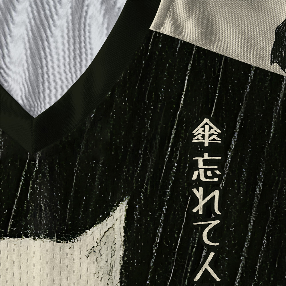 Tokyo-Tiger Sad Little Ghost Cat Paneled Long Sleeve Jersey