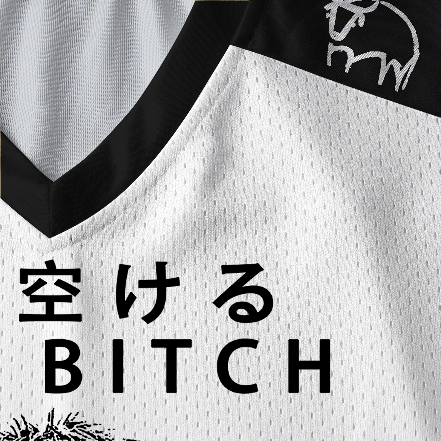 Tokyo-Tiger Funny Cow：Moo Bitch Get Out The Way Paneled Long Sleeve Jersey