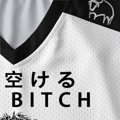 Tokyo-Tiger Funny Cow：Moo Bitch Get Out The Way Paneled Long Sleeve Jersey