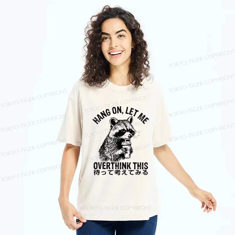 Tokyo-Tiger Overthink Raccoon Washed T-Shirt