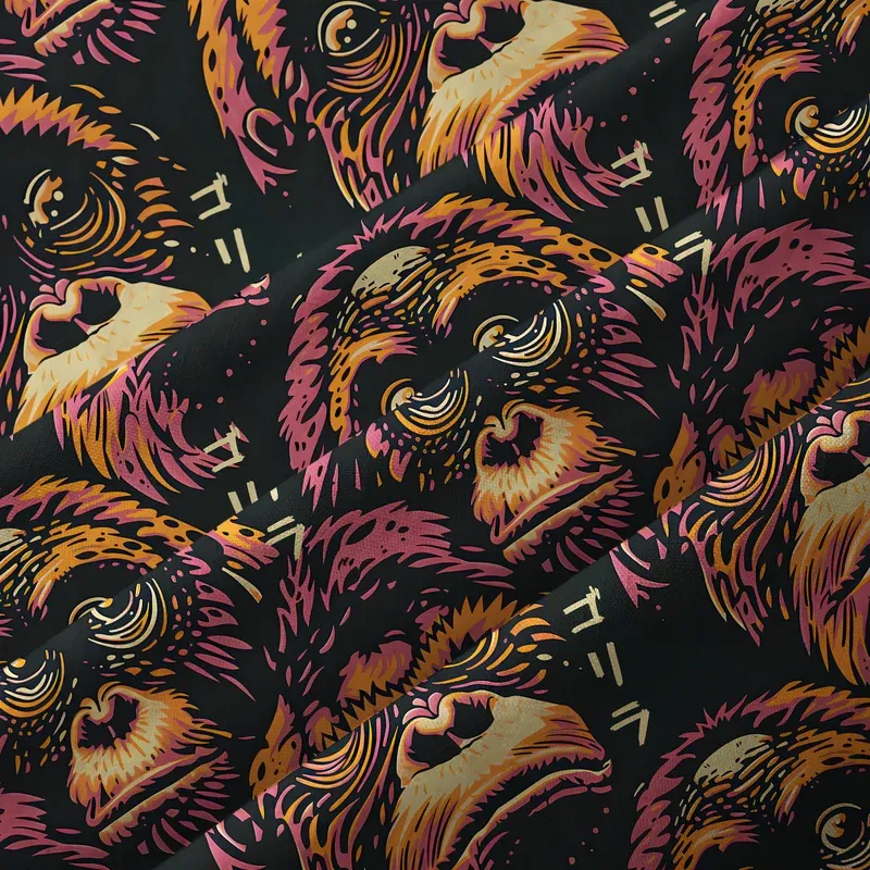 Tokyo-Tiger Mischievous Monkey Aloha Hawaiian Shirt