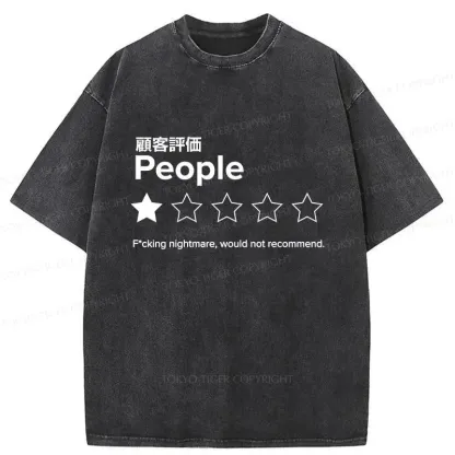 Tokyo-Tiger Evaluation People Washed T-Shirt