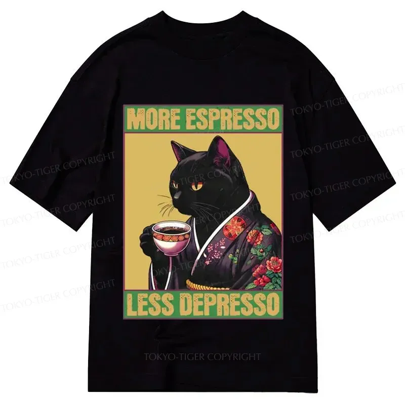 Tokyo-Tiger Up Caffeine Down Depression Classic T-Shirt Sale