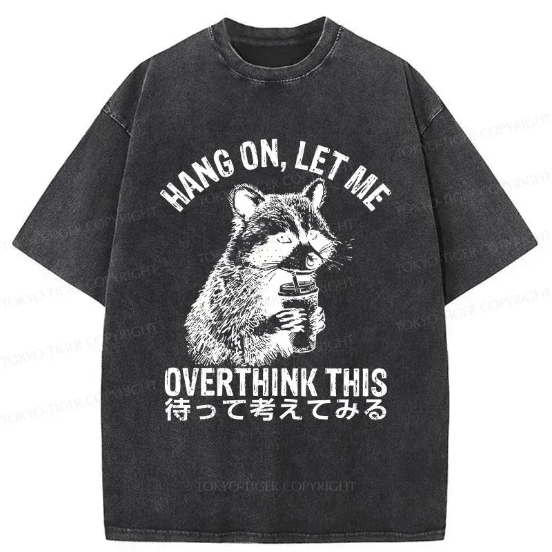 Tokyo-Tiger Overthink Raccoon Washed T-Shirt